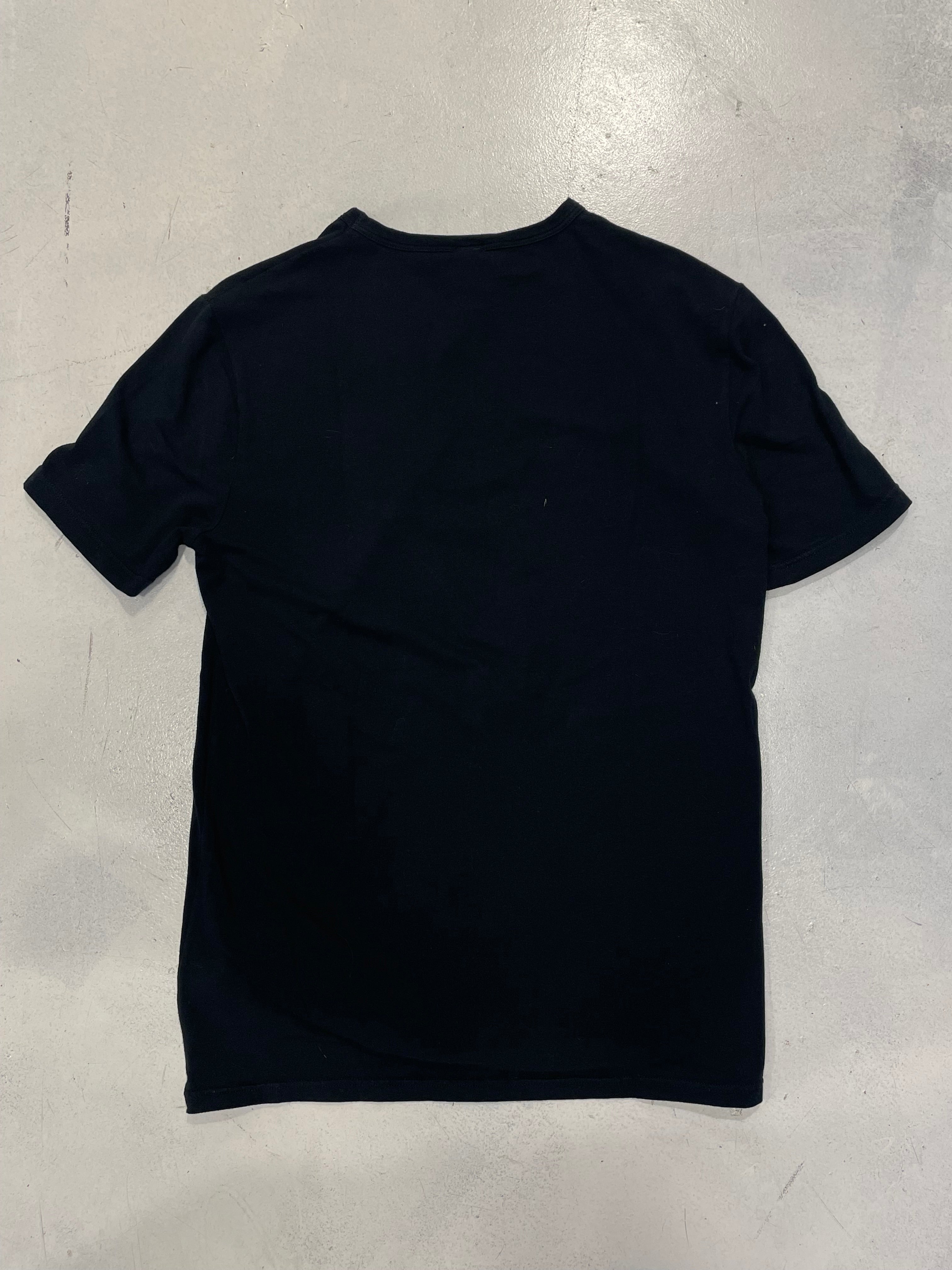 Camiseta John Galliano Underwear Negra - Cuello en V - Gráfico Fauno / Mitológico