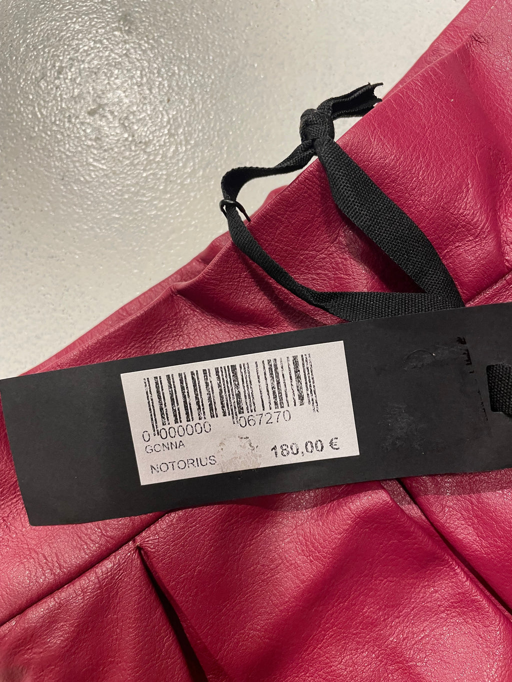 Falda PINKO Midi "Notorius" en Similpelle Color Frambuesa - talla 38