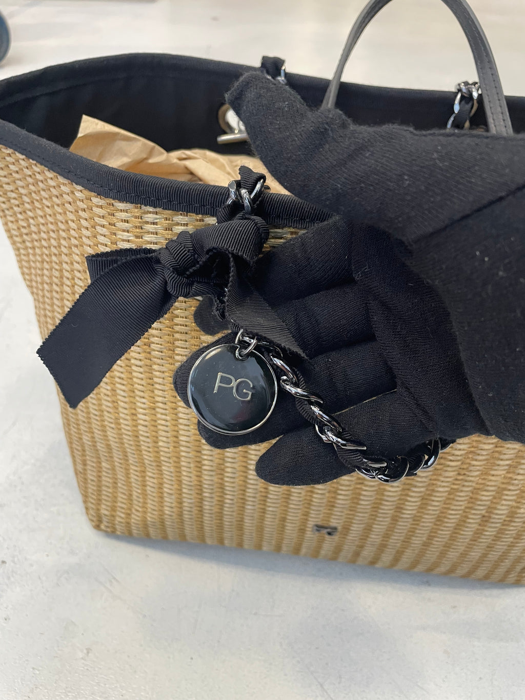 Bolso Tote de Rafia/Paja Purificación García (PG) - Estilo Capazo Chic