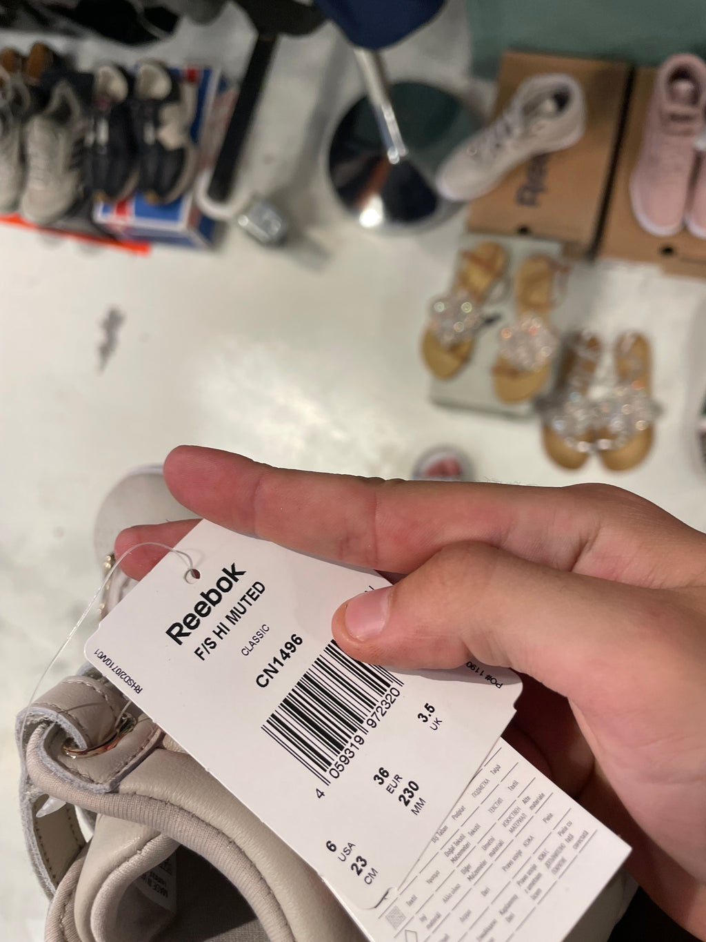 Zapatillas Botín Reebok Classic Freestyle Hi Beige/Crema - Talla 36