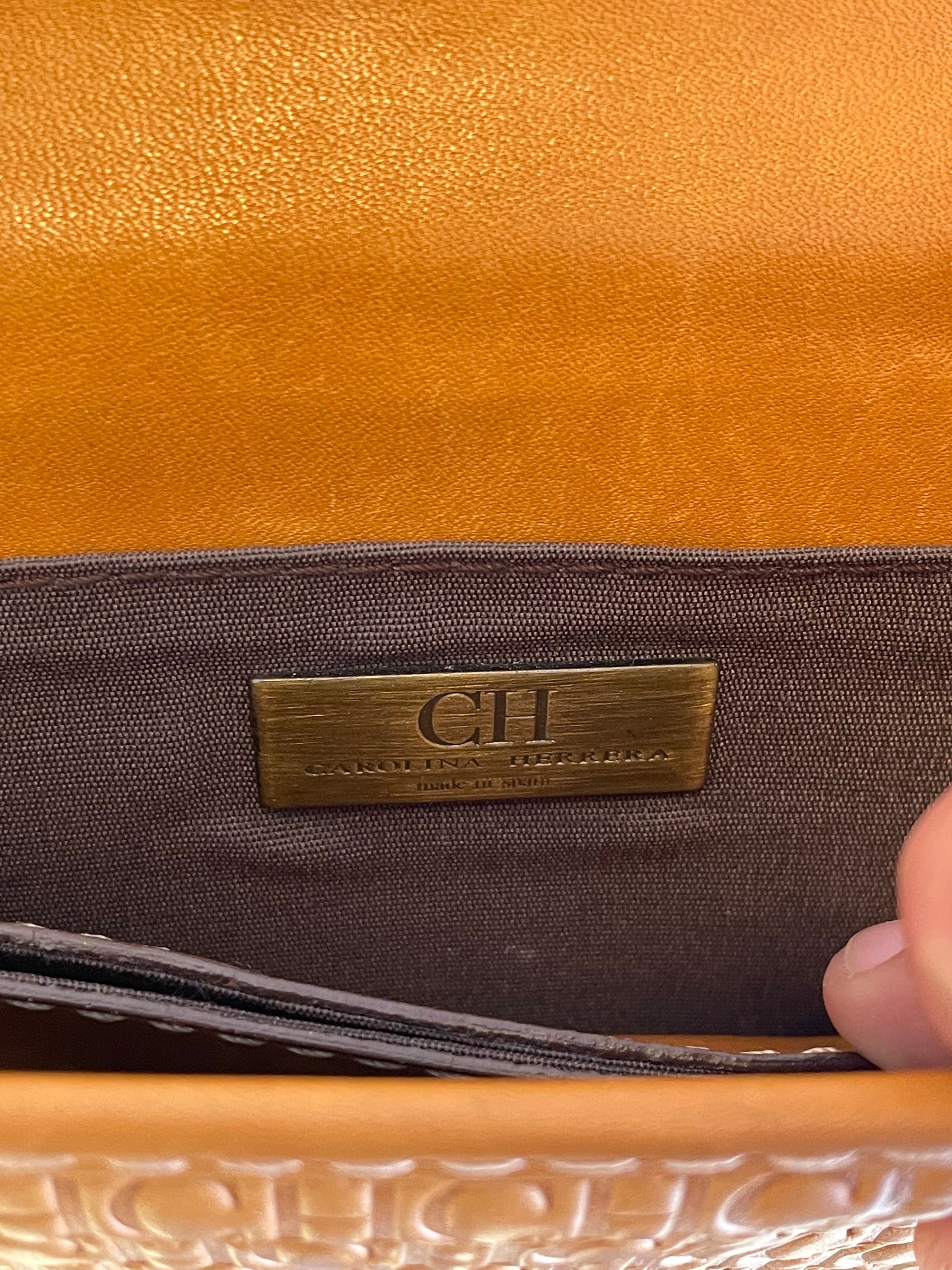 Bolso Bandolera Carolina Herrera (CH) Piel Grabada