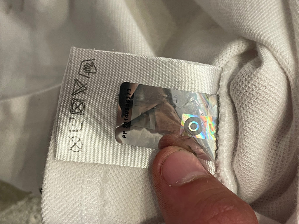 Polo Philipp Plein Blanco con Estampado de Calaveras Góticas / Urbanas talla S