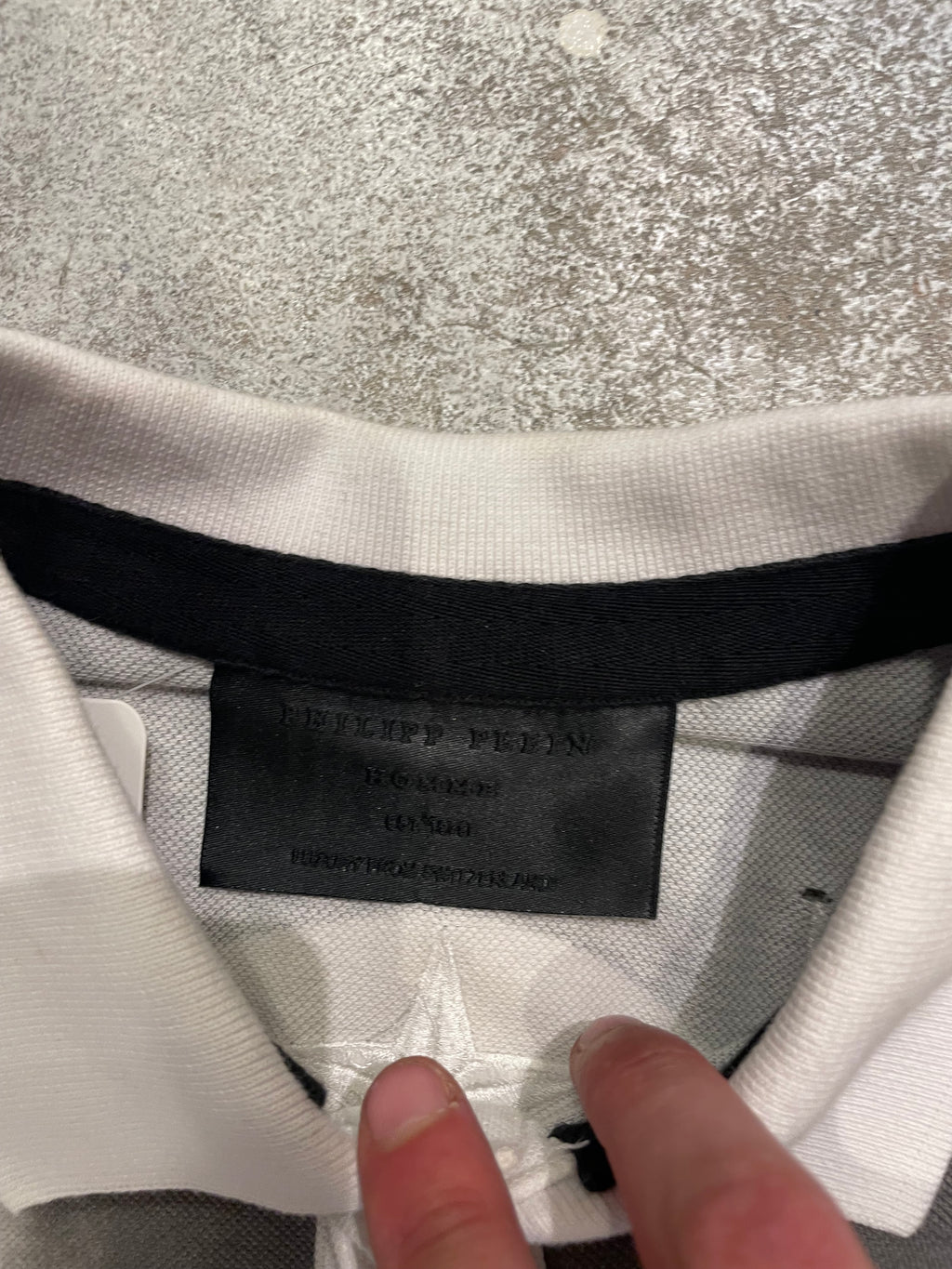 Polo Philipp Plein Blanco con Estampado de Calaveras Góticas / Urbanas talla S