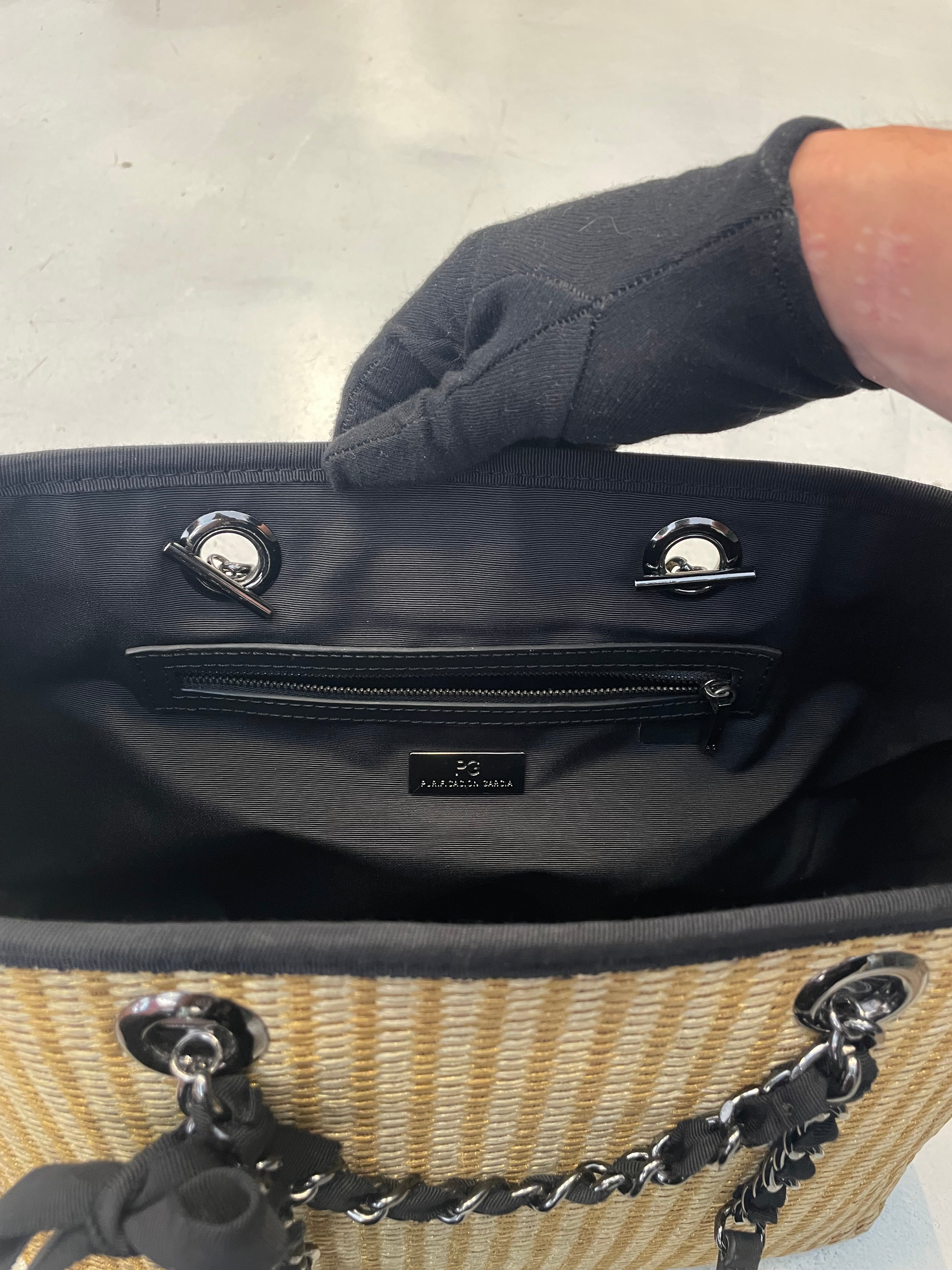 Bolso Tote de Rafia/Paja Purificación García (PG) - Estilo Capazo Chic