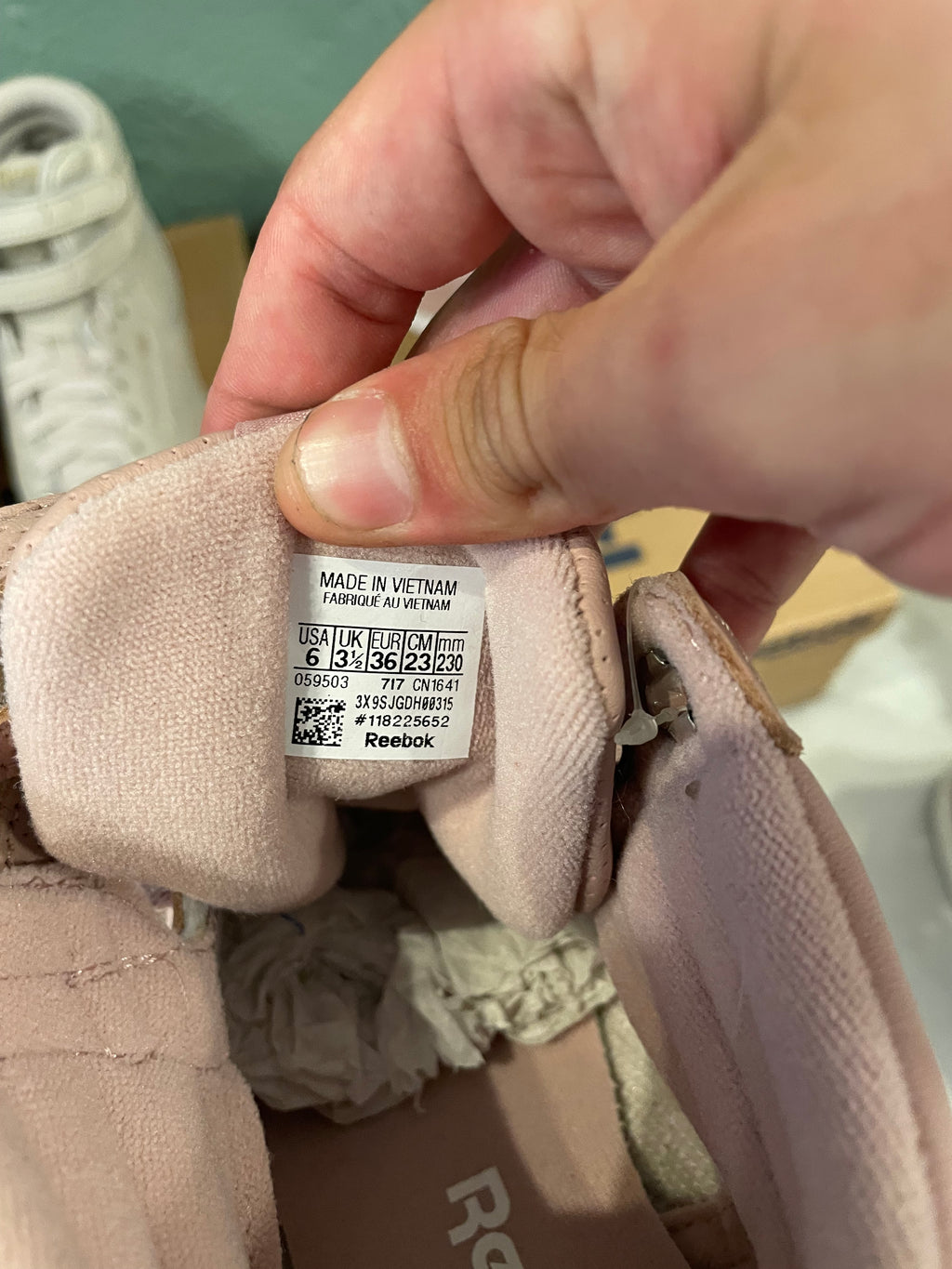 Zapatillas Reebok Classic Freestyle Hi Rosa/Nude - Talla 36 nuevas