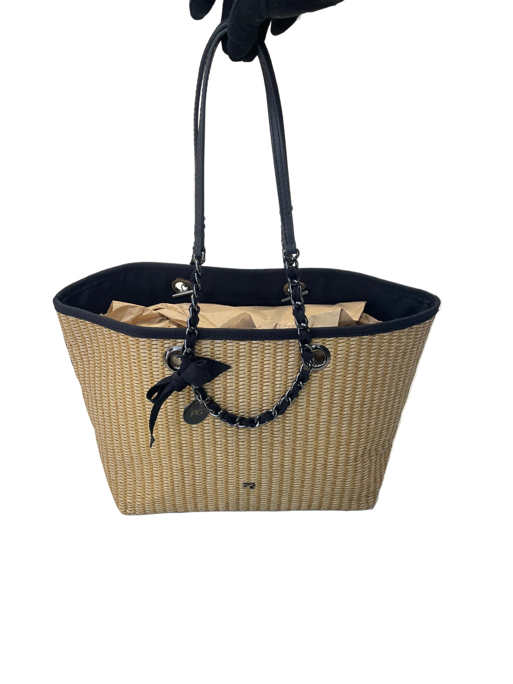 Bolso Tote de Rafia/Paja Purificación García (PG) - Estilo Capazo Chic